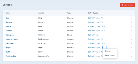 Singles, Channels, Structures, and Entry Types within Craft are configured to organize and manage your content according to project requirements